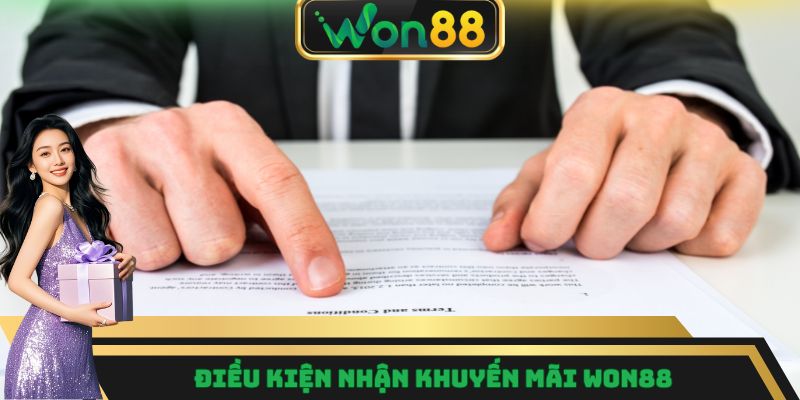 Điều kiện nhận khuyến mãi Won88