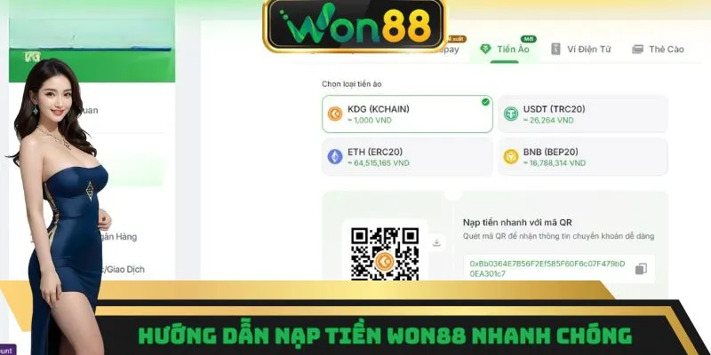 Nạp Tiền Won88 - Thao Tác Dễ Dàng Chỉ Trong Vài Bước 4 Hướng dẫn nạp tiền Won88 nhanh chóng